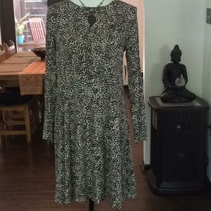 Old Navy leopard swing dress M